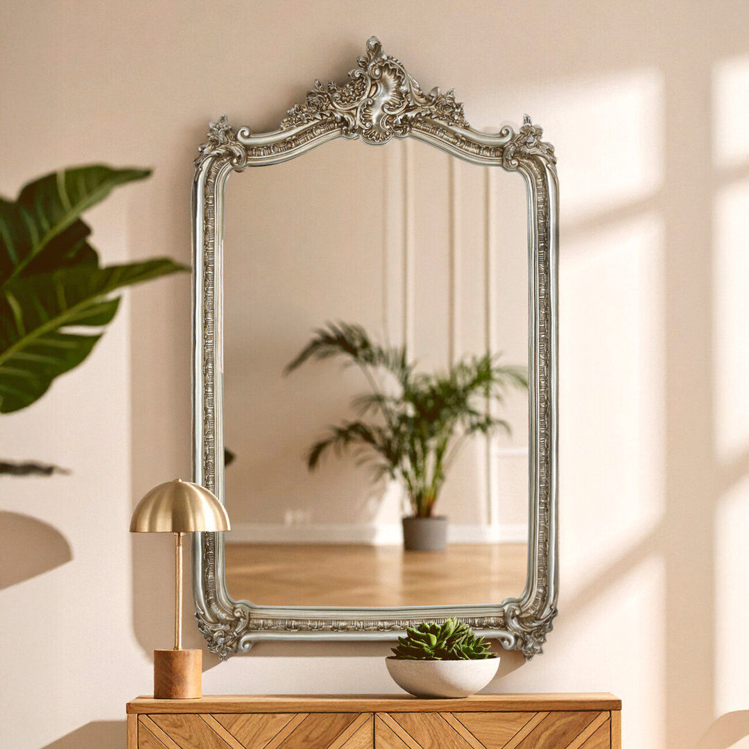 Astoria Grand Barrington Resin Flat Mirror Gold 150cm H X 89cm W X 13cm D