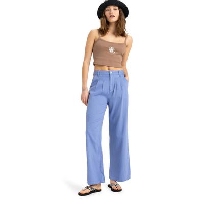 Chinohose ROXY "Attractive Light", Damen, Gr. 31(XXL), Normalgrößen, lila (grapemist), Obermaterial: 100% Baumwolle., Hosen Chinohose