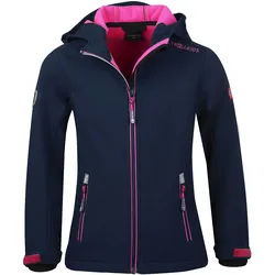 Trollkids Mädchen Trollfjord Softshelljacke - 110 - navy/magenta