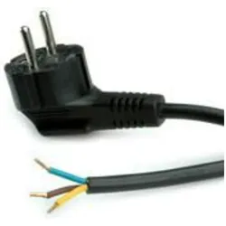 Roline Stromkabel CEE 7/7 (SCHUKO) (M) bis ohne Stecker (3 m), Stromkabel, Schwarz