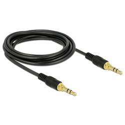 Delock 85551 Verbinder Audio Verbindungskabel [1x Klinkenstecker 3.5 mm - 1x Klinkenstecker 3.5 mm] 3 m Schwarz