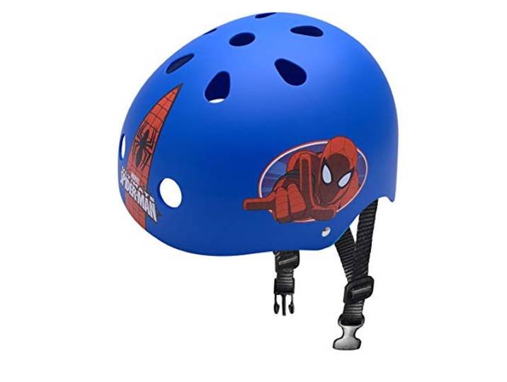 Stamp Spiderman Skateboard-helm, jongeren, uniseks, blauw, 53-57 cm hoofdomtrek