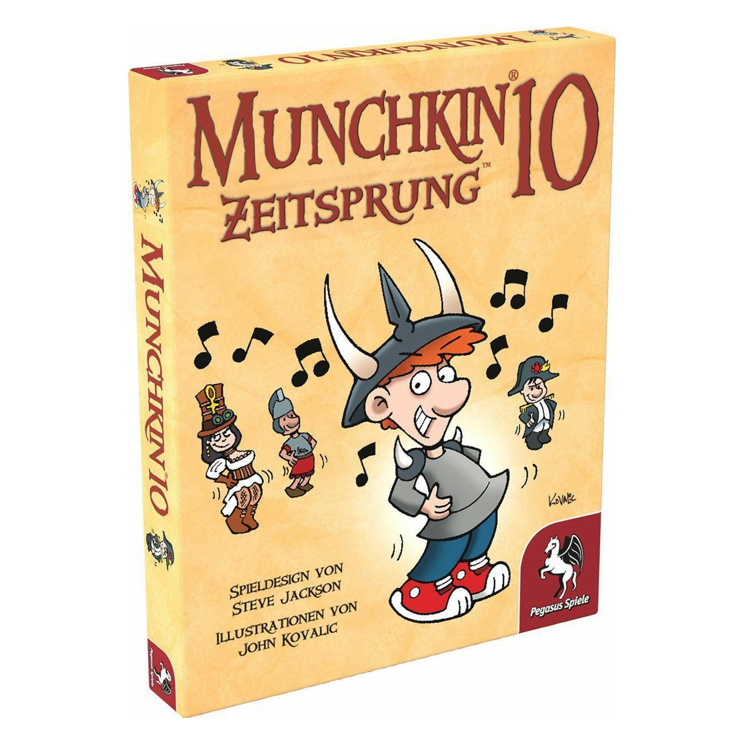 Pegasus Munchkin 10: Zeitsprung, für 3-6 Spieler, ab 12 Jahren, DE-Erweiterung (Deutsch, 3 - 6 Spieler) (17227G)