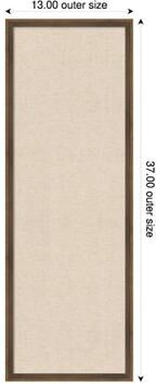 Amanti Art Neutral Weave Canvas Magnetic Board, Lucie Framed Memo Board