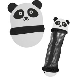 Online Federmäppchen Panda Zip, Schlamperetui, aus Kunststoff, schwarz