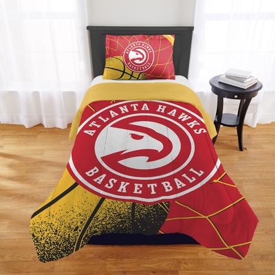 Sweet Home Collection NBA Officially Licensed Atlanta Hawks Comforter & Sham Set