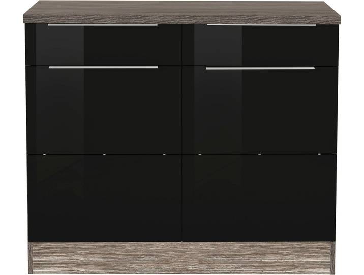 KOCHSTATION Unterschrank KS-Brindisi 100 cm breit, viel Stauraum