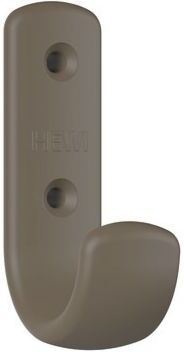 Hewi 477 Garderobenhaken 477.90B06184 72x22x47mm, mit Distanzstück 62mm, matt, umbra