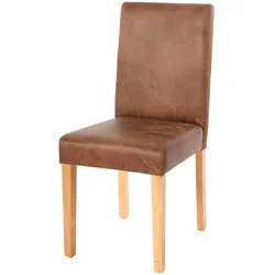 Chefgastro Esszimmerstuhl klassisch und zeitlos | HxBxT 90x43x56cm | Sitzhöhe 45cm | Stoff/Textil | helle Beine | Wildlederimitat | Küchenstuhl Stuhl
