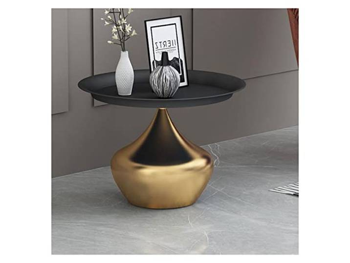 ksjdieunf Couchtisch Runder Beistelltisch, Couchtisch for Wohnzimmer, Nachttisch for Schlafzimmer, moderner, Dekorationstisch for kleinen Raum Tische for Wohnzimmer(C)