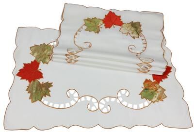 Xia Home Fashions Scrolling Leaf-14x20-Placemats-Set of 4
