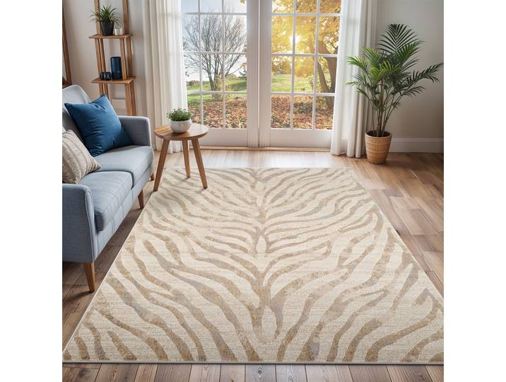 Teppich LIVABLISS LUANDA , beige, B:200cm H:11,4mm L:275cm, Polypropylen, Teppiche, Teppich