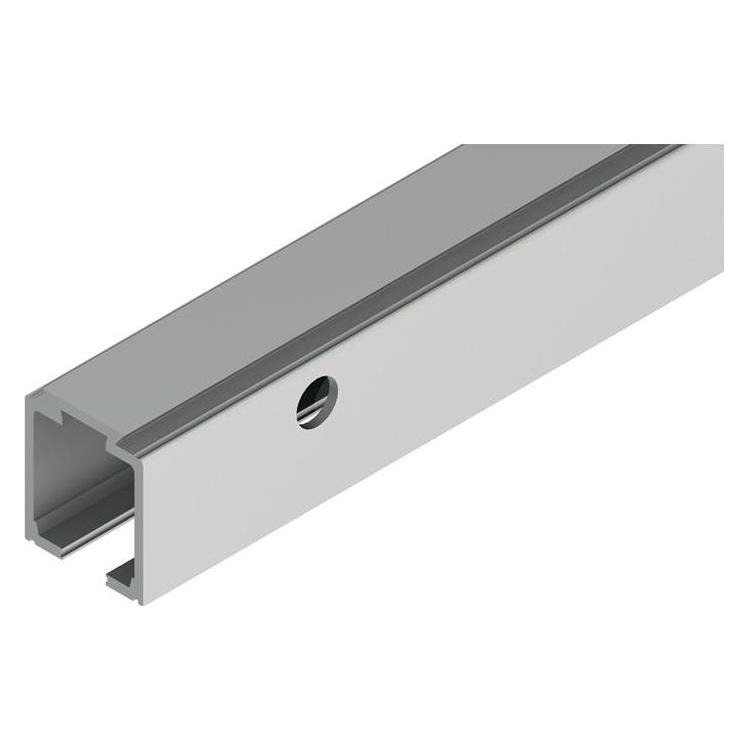 Helm Laufschiene 140 Aluminium EV1 eloxiert Lagerlänge 2100 mm Wandmontage (120020000021)