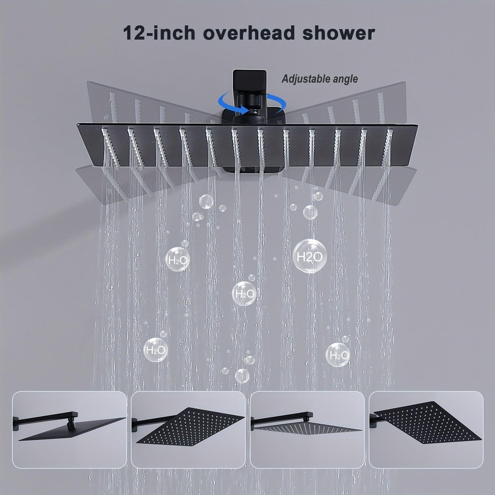 Selius Concealed Shower Set met Inbouw Douchekraan en Douchekop voor Bad en Douche
