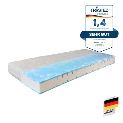 Gelschaummatratze BECO "GUMO, 7 Zonen Matratze 90x200,140x200 und mehr, weiche & feste Seite", weiß, B:90cm H:20cm L:200cm, Bezug: 100% Polyester. Steppfüllung: 100% Polyester, Matratzen, druckentlastende Gelschaumauflage,atmungsaktiv,...