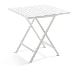 Klapptisch Picton Aluminium Weiß