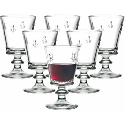 ROTWEINGLÄSER Biene Abeille transparent 350 ml 6er Set