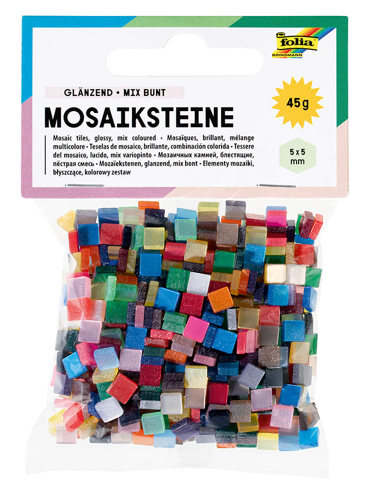 folia PAPER Mosaiksteine-Bastelset in Bunt - onesize