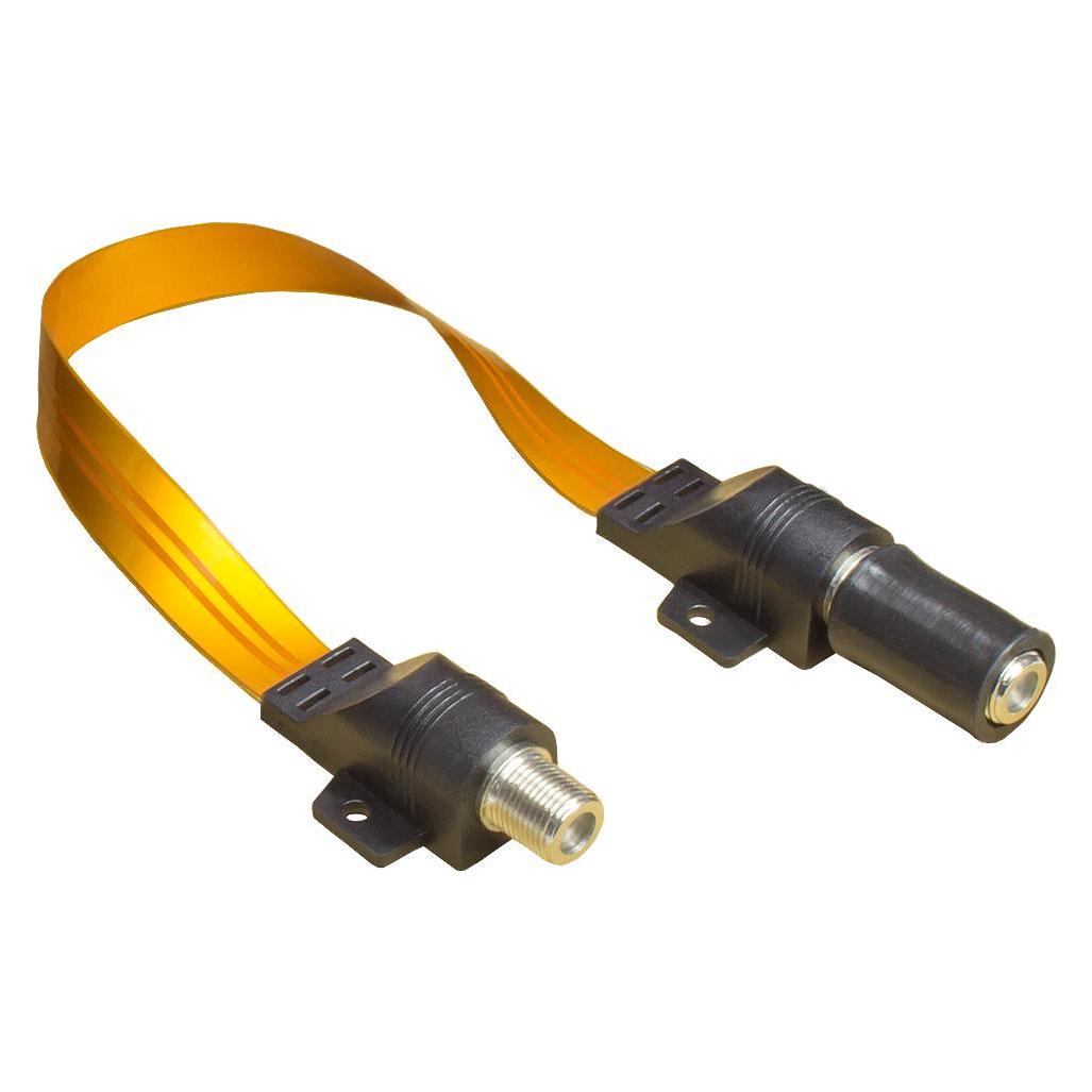 Good Connections SAT Fensterdurchführung High-Quality mit Wetterschutz, Gesamtlänge inkl. Stecker 32cm, flexible Läng (SAT Kabel) (S-1013Q)
