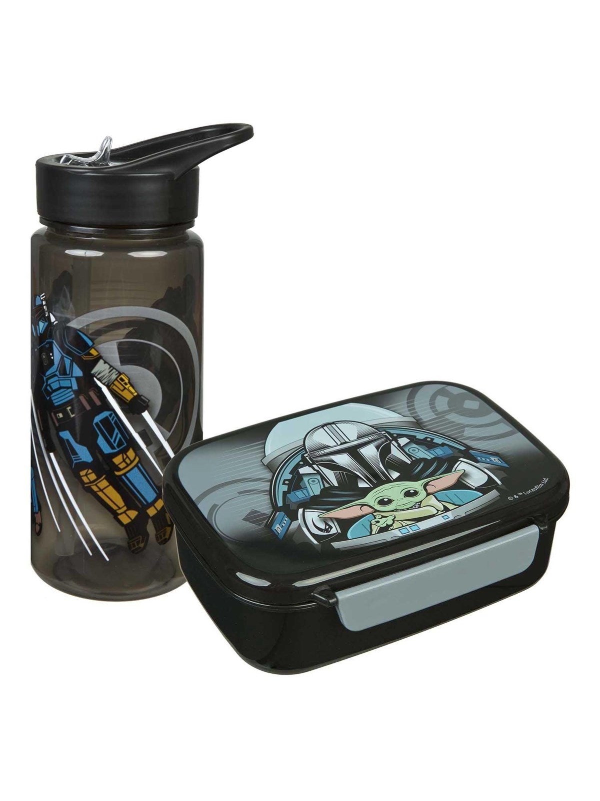 Star Wars The Mandalorian Lunch Set - Lunch Box and Drinking Bottle