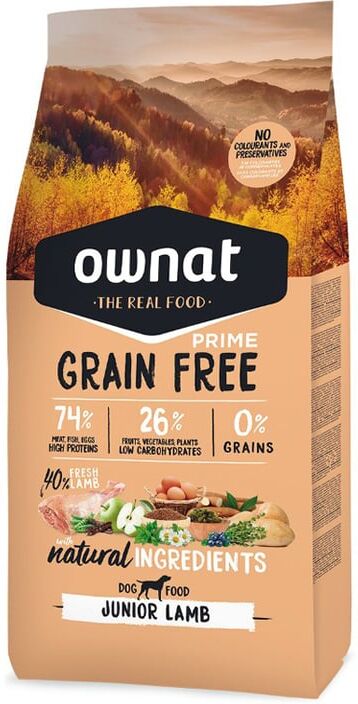Ownat Prime Canine Junior Grain Free Cordero 3 Kg