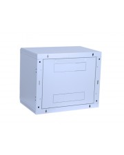 TRITON Delta B 4S Gehäuse geeignet für Wandmontage RAL 7035 18U 48,3 cm 19" "Rack-Wandmontage / 400 Glastür (RBA-18-AS4-CAX-A1)