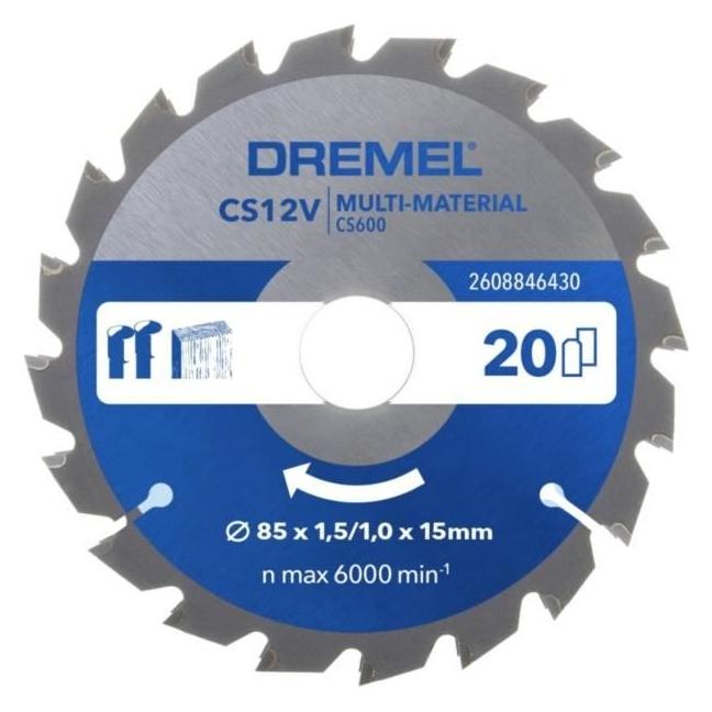 Dremel Multi Material Kreissägeblatt 85mm CS600 2608846430 Kreissägeblat (2608846430?)