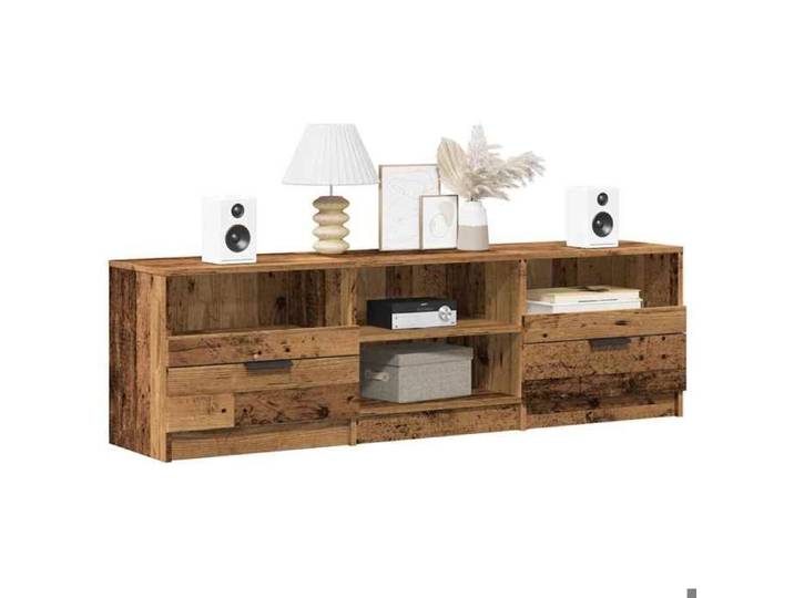UU NEW*Armoire de Télévision/ Meuble TV - vieux bois - 150x33 5x45 cm - bois d'ingénierie CHY7548957