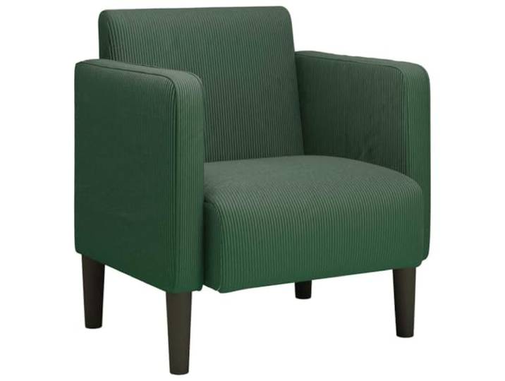 vidaXL Sessel mit Armlehnen Dunkelgrün 54 cm Cordstoff