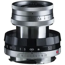Voigtländer APO-Lanthar 50mm / 3.5 I Limited Grey (Leica M, Vollformat), Objektiv, Grau, Schwarz