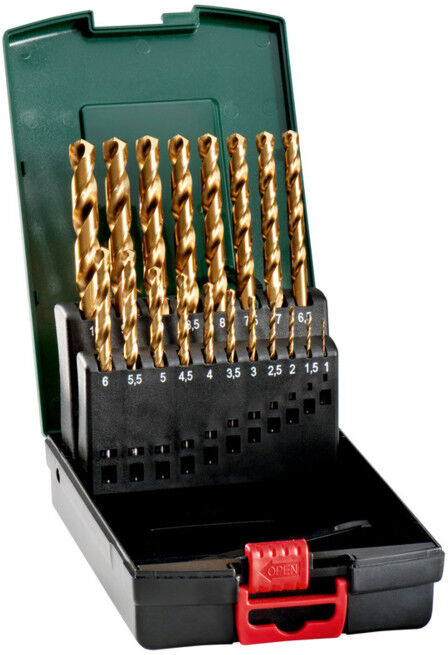 Coffret de forets HSS-TiN, 19 pièces metabo (627173000)