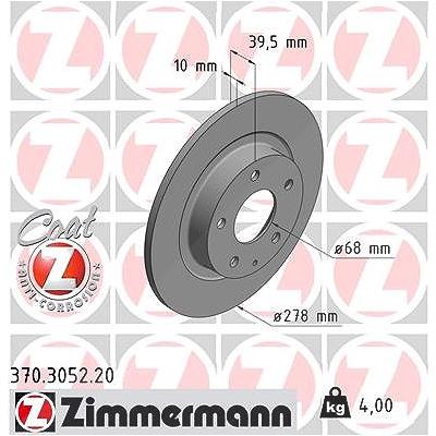 Zimmermann Bremsscheibe [Hersteller-Nr. 370.3052.20] für Mazda