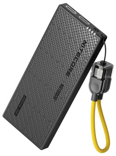 NiteCore NB10000G4 Powerbank 10000 mAh Pass-Through Charging, Quick Charge, USB PD Li-Ion USB-C Schwarz
