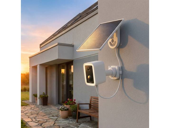 3MP Überwachungskamera mit Flutlicht, solarbetrieben