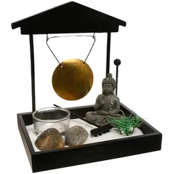 WellHome - Dekorativer Zen-Garten 16,5 x 15 x 12 cm