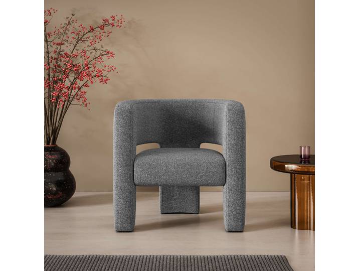 Sessel Ohrensessel SELMIA Moderner Lounge-Sessel Einzelsitz, B/T/H 73/62/76cm , grau (anthrazit), B:73cm H:76cm T:62cm, 95% Polyester, 5% Cotton, LEGER HOME BY LENA GERCKE, Sessel, Sessel, Relaxsessel/Lehnstuhl, erhältlich in trendigen Stoff- und Farboptionen