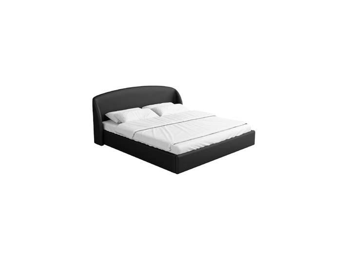Design Polsterbett „Eloria“ mit Ablagefach, Kunstleder Schwarz BLOOMINGLOFT Collection