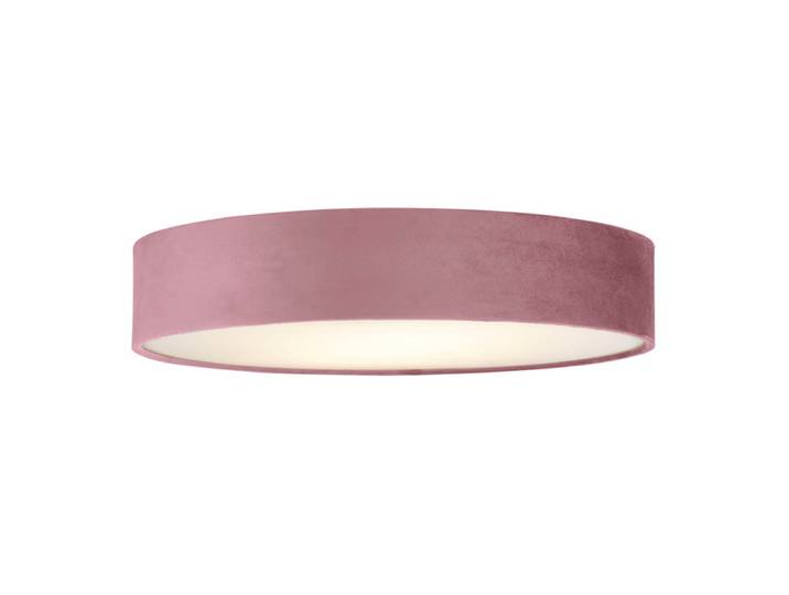 Plafondlamp Drum Pleat 50cm velvet roze Searchlight - 23298-3PI