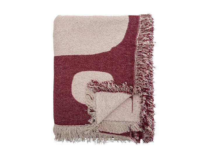Bloomingville Olica plaid 130x160 cm Rood