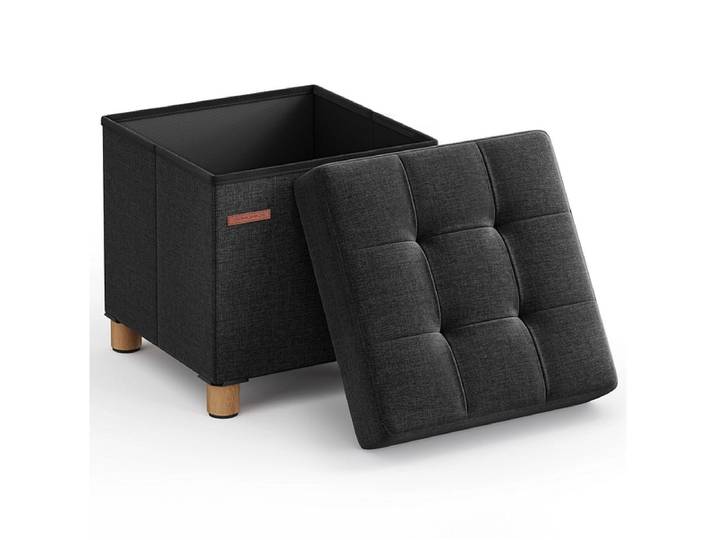Aufbewahrungshocker SONGMICS 38x38x40cm edelstahl black
