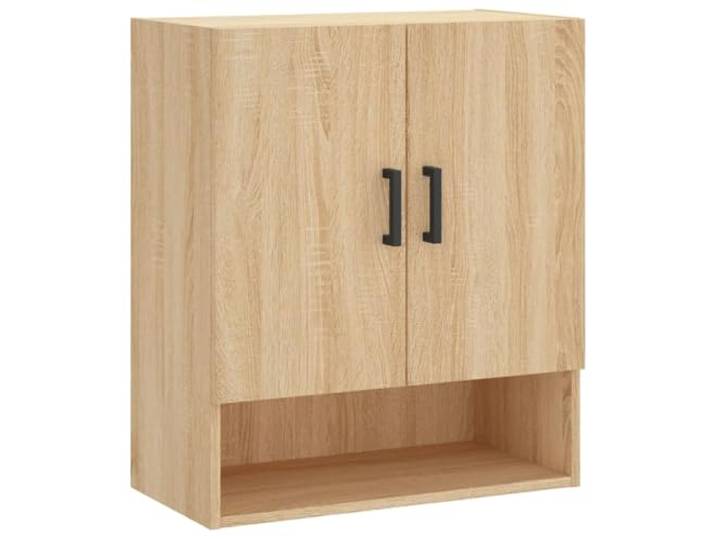 NKOPPFG Wandschrank Sonoma-Eiche 60x31x70 cm Holzwerkstoff Wandmontage,Stauraum,glatte Oberfläche,dekorativ,praktisch,Feuchtigkeitsbeständigkeit,Festigkeit,Stabilität