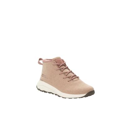 Schnürboots JACK WOLFSKIN "CAMPFIRE WOOL MID W", Damen, Gr. 40, rosa (afterglow), Wolle, Schuhe Schnürboots, Winterschuhe, Winterboots, Sneakerboots