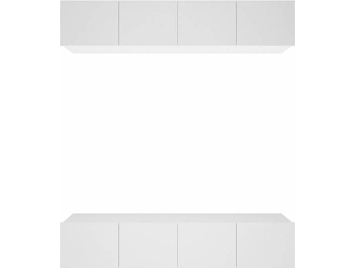 vidaXL - Tv-meubels - 4 - st - 80x30x30 - cm - bewerkt - hout - wit