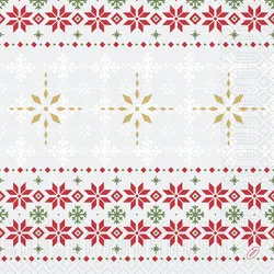 Duni Tissue-Serviette 40 x 40 cm Tradition 3-lagig, 1000 Stk/Krt (4 x 250 Stk)