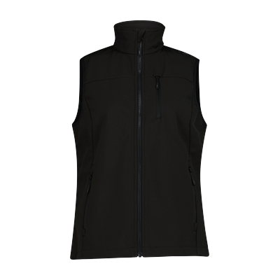 Softshellweste CMP "WOMAN VEST", Damen, Gr. 38, nero, Obermaterial: 96% Polyester, 4% Elasthan, Westen, für Wandern und andere Outdoor-Aktivitäten, Westen-Schnitt