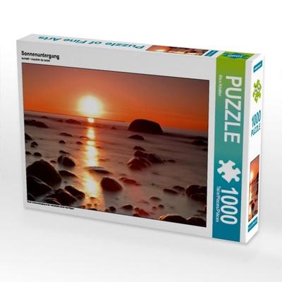 CALVENDO Puzzle Sonnenuntergang | 1000 Teile Lege-Größe 64x48cm Foto-Puzzle für glückliche Stunden