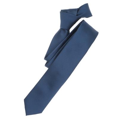 Krawatte VENTI "VENTI Krawatte uni", Herren, blau (dunkles mittelblau), 70% Polyester, 30% Seide, Krawatten