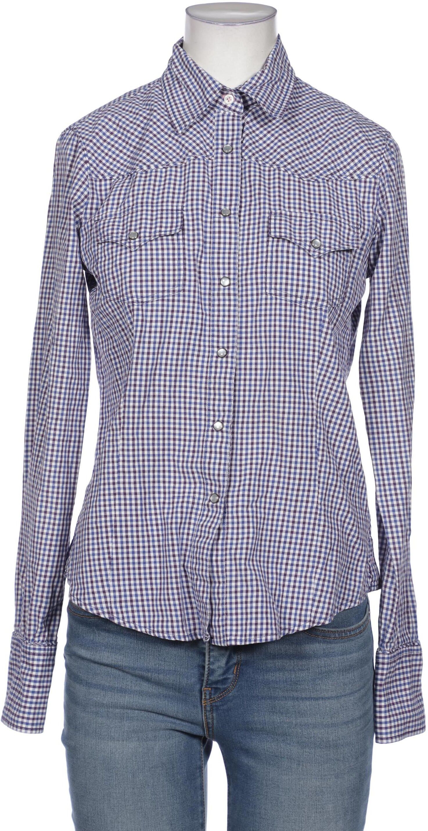 MCS Marlboro Classics Damen Bluse, Blau, Gr. EU 36, Baumwolle - Second Hand