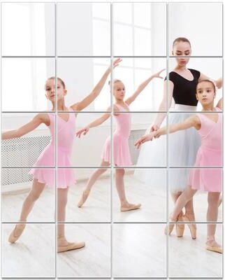 Inspired Finds Self Adhesive Mirror Sheet Tiles 6 X 6 In 20pcs