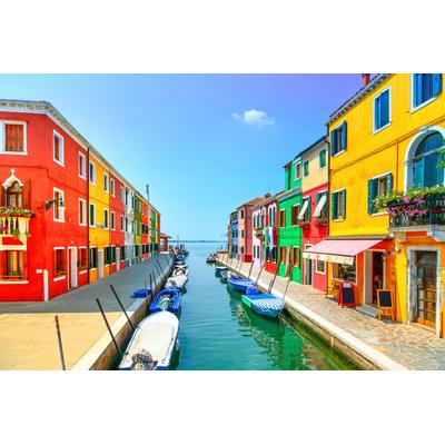 Fototapete PAPERMOON "ALTSTADT-PORTOFINO VENEDIG ROM ITALIEN", bunt, B:2,5m L:1,86m, Vlies, Tapeten